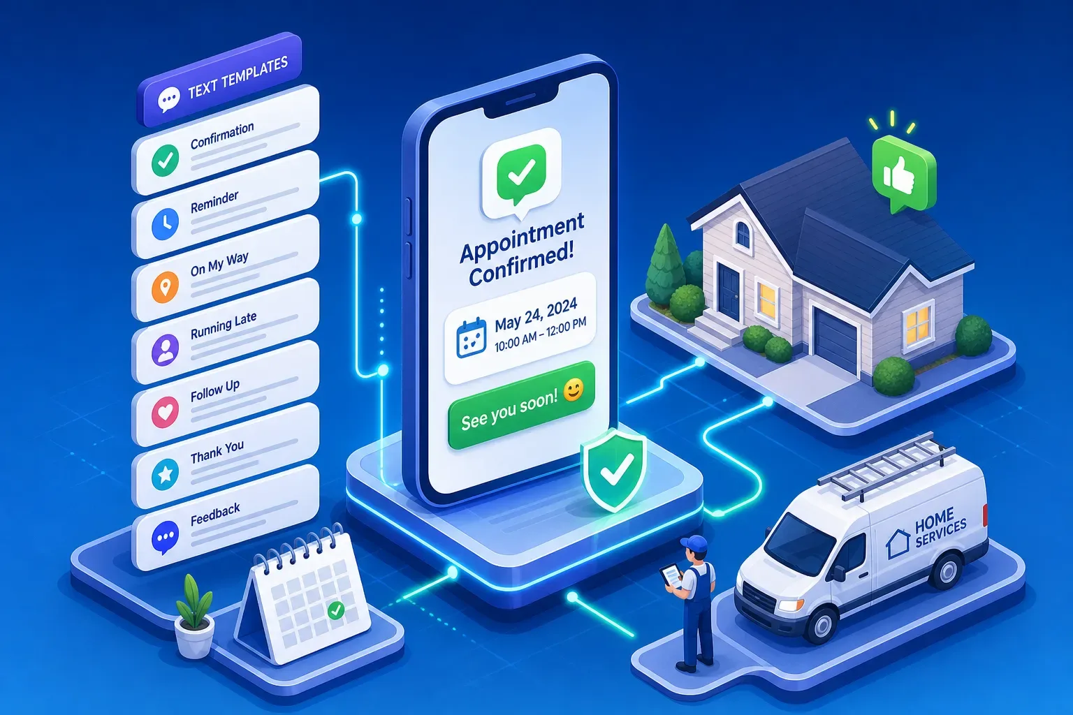 7 Appointment Confirmation Text Templates for Home Services