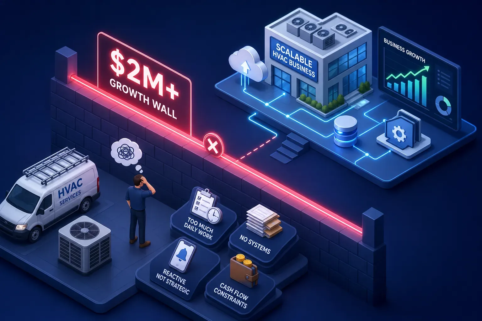 What keeps HVAC owner-operators from scaling past $2M